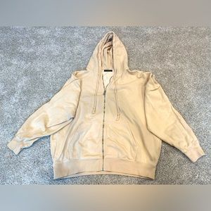 Brandy Melville Christy Hoodie- oversized cream